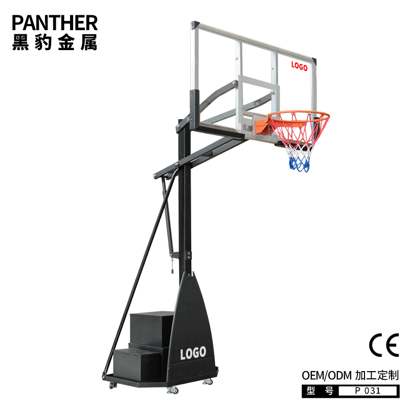 P031成人鐵箱可移動升降式籃球架