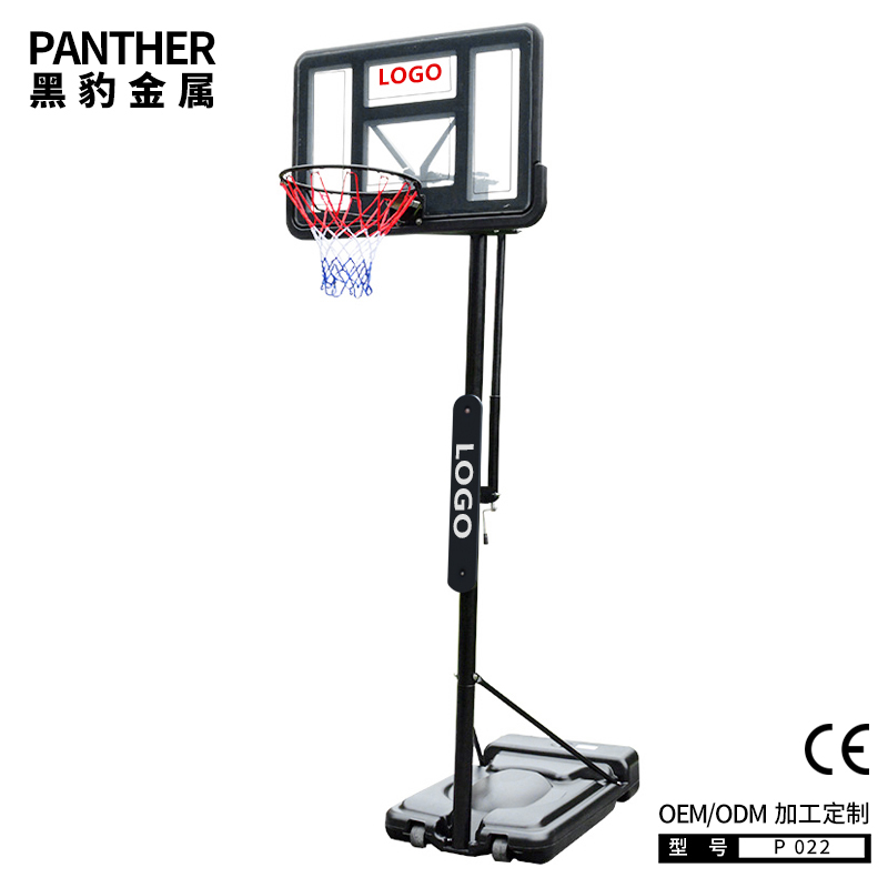 P022成人可移動手搖升降便攜式籃球架